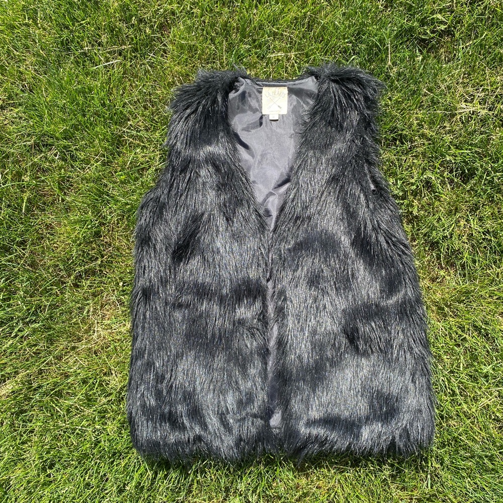 LA Hearts fur vest M